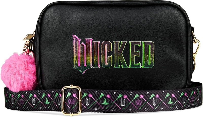 WICKED Crossbody Bag for Girls, Teens Faux Leather Shoulder Sling Messenger Bag Girls Travel Essentials Fanny Pack Purse Theater Gifts for Her - Image 1